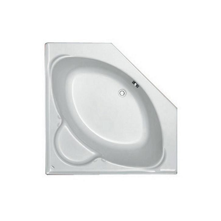 Hoekbad Plieger Contour Compact Acryl Vijfhoekig 125x125x42, Doe-het-zelf en Bouw, Sanitair, Bad, Nieuw, Ophalen of Verzenden