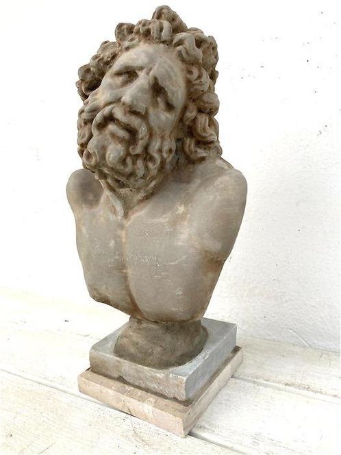 Buste, Busto laocoonte 41 cm h - 41 cm - Pierre (pierre, Antiquités & Art, Curiosités & Brocante