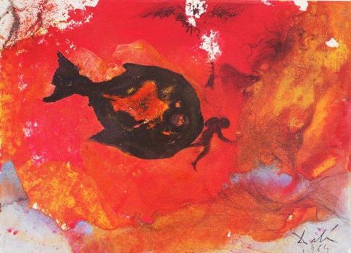 Salvador Dali (1904-1989) - Biblia Sacra : Jonas et la, Antiek en Kunst, Antiek | Overige Antiek