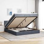vidaXL Ottoman bed met matras en LEDs 160x200cm fluweel, Verzenden, Nieuw
