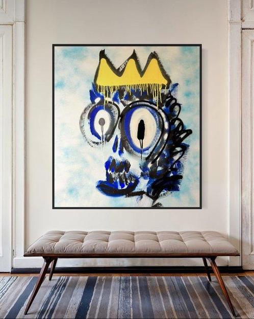 Timo Wedell (1994) - Aquaman Like Basquiat - XXL, Antiek en Kunst, Kunst | Schilderijen | Modern