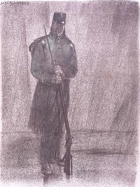 Spotprent over postvrijheid tijdens Eerste Wereldoorlog, Antiek en Kunst, Kunst | Litho's en Zeefdrukken, Verzenden