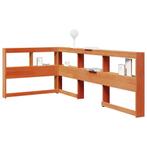 vidaXL Boekenkast Hoofdeinde L-vormig 80 cm grenenhout, Huis en Inrichting, Slaapkamer | Bedden, Verzenden, Nieuw