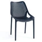 Stoel | Kunststof | Zwart | In-/Outdoor | 500x610x800(h)mm, Zakelijke goederen, Verzenden, Nieuw in verpakking