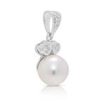 Zonder Minimumprijs - Hanger - 18 karaat Witgoud - 0.08ct.