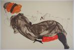 Egon Schiele (1890-1918) - Couple amoureux, Antiquités & Art