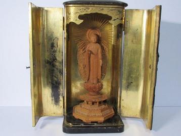 Altaar - Standing Statue of Amida Buddha - 1850-1900