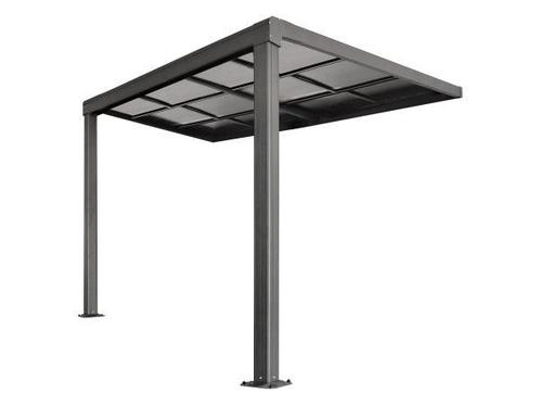 Veiling - Aluminium Terrasoverkapping Jakarta - 3 x 3 m - Gr, Tuin en Terras, Overkappingen, Nieuw