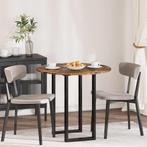 vidaXL Tafelblad Gerookt eiken 80 x 80 x 1,5 cm Bewerkt hout, Huis en Inrichting, Verzenden, Nieuw