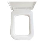 Toiletzitting met Deksel Wiesbaden Carré Softclose Wit, Doe-het-zelf en Bouw, Sanitair, Ophalen of Verzenden, Nieuw, Overige typen