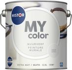 Histor My Color Muurverf - Extra Mat Swan Song 2.5L, Verzenden