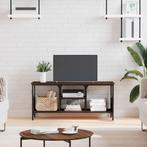 vidaXL Tv-meubel 100x35x45 cm bewerkt hout en ijzer bruin, Huis en Inrichting, Kasten |Televisiemeubels, Verzenden, Nieuw