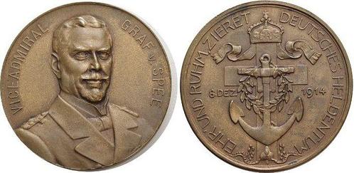 Bronze-medaille 1914 Eerste wereldoorlog, Postzegels en Munten, Penningen en Medailles, Verzenden