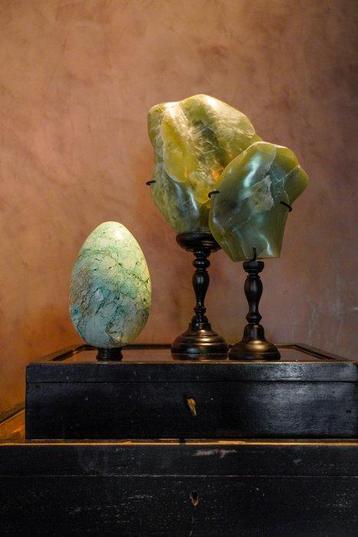 Centre de table - PRIX NON RÉSERVÉ - Paire de Smithsonite