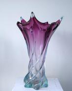 Vase - Verre - Deux vases de style Murano., Antiquités & Art