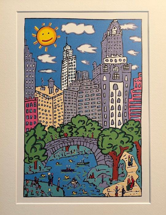 James Rizzi (1950-2011) - Sunday in Central Park, Antiek en Kunst, Kunst | Designobjecten