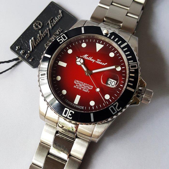 Mathey-Tissot - Swiss Automatic - Limited Edition - Red Sea, Handtassen en Accessoires, Horloges | Heren