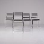 Renè Herbst - Chaise (4) - Sandows - Acier, Élastique