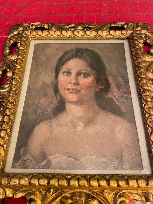Attilio Toro (1892-1982) - Volto di fanciulla, Antiquités & Art, Art | Peinture | Classique