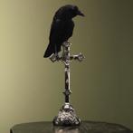 Kraai op Kruis Taxidermie Opgezette Dieren By Max, Ophalen of Verzenden, Opgezet dier