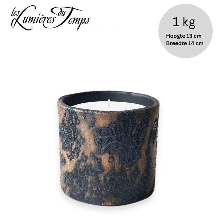 Geurkaars Lisboa Ambre Noire - 1 kg - Les Lumières du Temps, Sport en Fitness, Gezondheidsproducten en Wellness, Ophalen of Verzenden