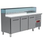 D-MR-MAXIPIZZA/R2 Table frigo pizzeria, 3 portes EN 600x400,, Verzenden, Nieuw in verpakking