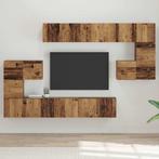 vidaXL Tv-meubelset 10 pcs Oud hout 60 x 30 x 30 cm Bewerkt, Verzenden, Nieuw