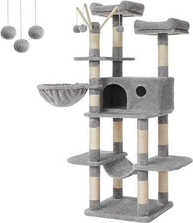 krabpaal xxl krabpaal 164 cm lichtgrijs, Dieren en Toebehoren, Katten-accessoires, Nieuw, Ophalen of Verzenden