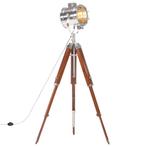 vidaXL Vloerlamp driepoot 165 cm massief mangohout, Verzenden, Nieuw