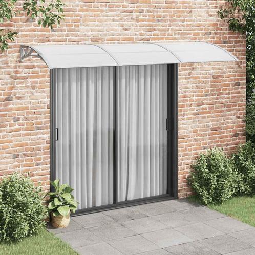 vidaXL Deurluifel 300x100 cm polycarbonaat grijs, Tuin en Terras, Zonneschermen, Nieuw, Verzenden