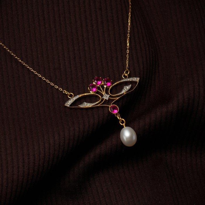 Sans prix de réserve - Collier avec pendentif - 8 carats, Bijoux, Sacs & Beauté, Bijoux anciens