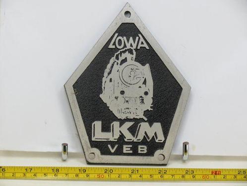 EisenbahnSchild LOWA LKM VEB (Spoorwegen 1:1), Verzamelen, Spoorwegen en Tram, Overige typen, Nieuw, Ophalen of Verzenden