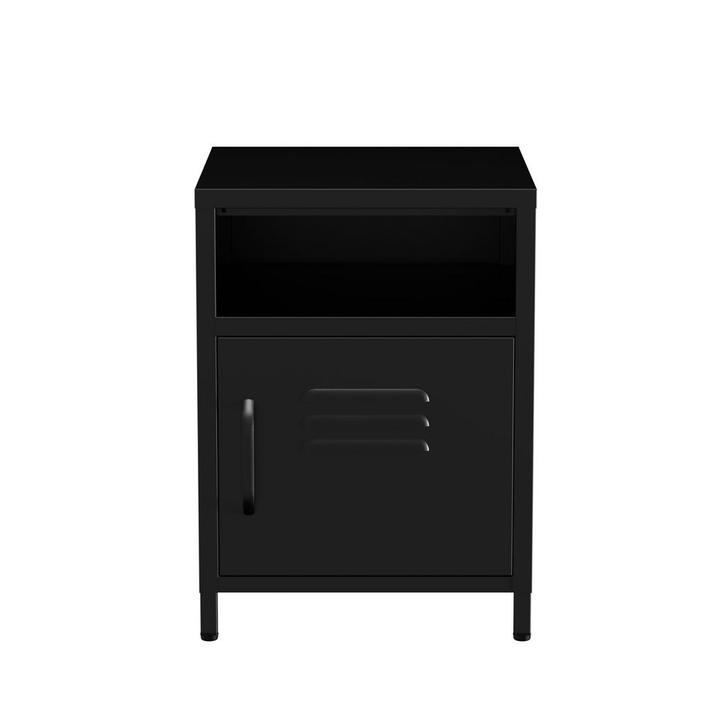 Lendo Online Table de Chevet 40x40x55 cm Métal Noir, Maison & Meubles, Chambre à coucher | Tables de chevet