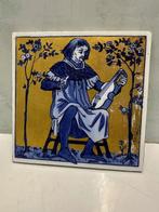 Art nouveau Carreau - Musicien avec guitare - Art nouveau -
