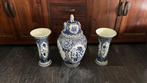 Boch Frères - Vase avec couvercle (3) - bâton réglable. -, Antiek en Kunst