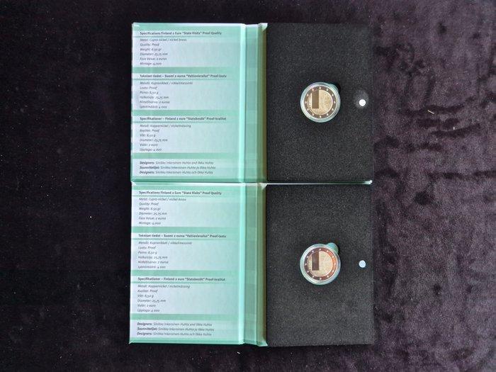 Finland. 2 Euro 2025 Staatsbezoeken van Finland (2 stuks), Timbres & Monnaies, Monnaies | Europe | Monnaies euro