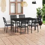 vidaXL Mobilier de salle à manger dextérieur 7 pcs, Jardin & Terrasse, Verzenden, Neuf