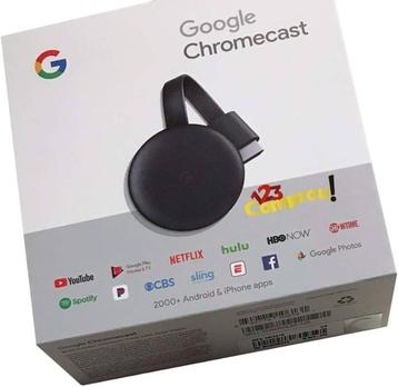 Google Chromecast V3 in Doos (Google Producten) beschikbaar voor biedingen