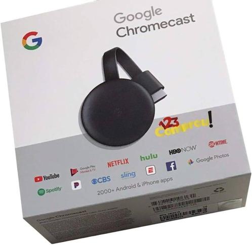 Google Chromecast V3 in Doos (Google Producten), Audio, Tv en Foto, Mediaspelers, Zo goed als nieuw, Ophalen of Verzenden