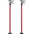 tectake 2 plafondsteunen 115 tot 290 cm - rood, Verzenden, Nieuw