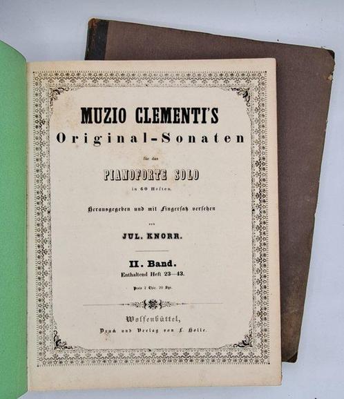 Muzio Clementi - Sonaten für Pianoforte (zwei und, Antiek en Kunst, Antiek | Boeken en Manuscripten