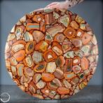 Natuurlijk zeer artistiek polychroom jaspis Tafelvoetbal-