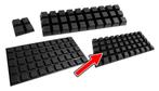 Set van 100 stootdopjes (12.7x12.7x6 mm, zwart, trapezium), Doe-het-zelf en Bouw, Verzenden, Nieuw