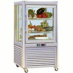 Gekoelde vitrine, 4 glazen zijden, Verzenden, Nieuw in verpakking, Koelen en Vriezen