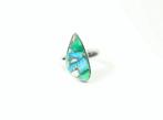 Ring Peacock Dahlia Turquoise / Cabochon / nieuw - 5.28 g -