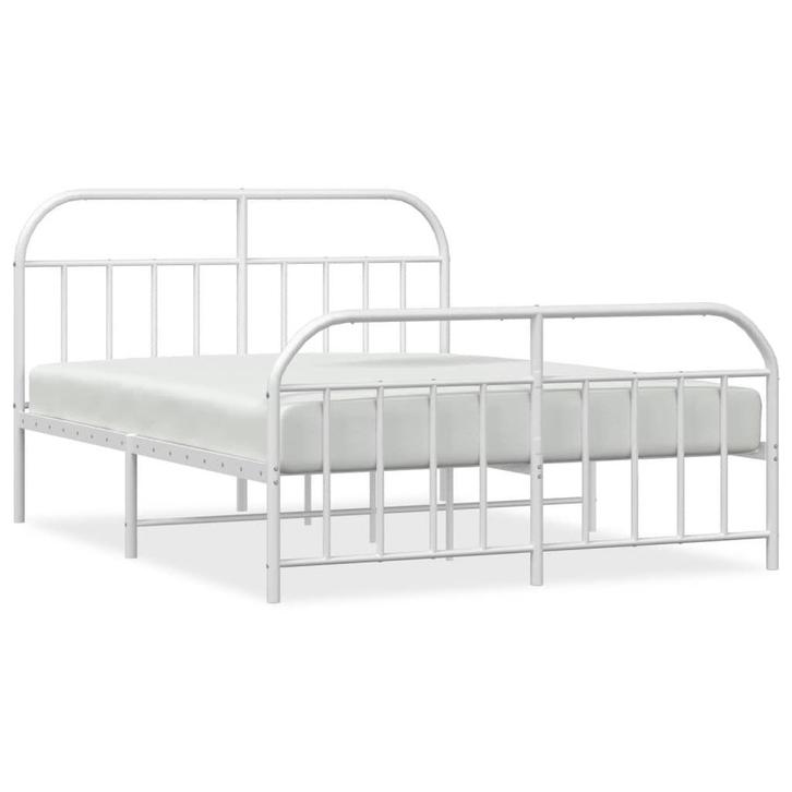 Stevig bedframe metaal wit | Tweede kansje!, Huis en Inrichting, Slaapkamer | Bedden, 160 cm, 200 cm, Wit, Nieuw, Metaal, Verzenden