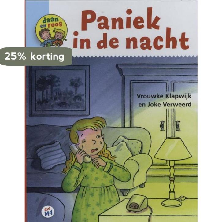Paniek in de nacht / Daan en Roos / 12 9789089012289, Livres, Livres pour enfants | Jeunesse | Moins de 10 ans, Envoi