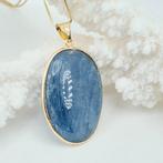 Zilver, Verguld - Ketting met hanger - Cyanite Blu Naturale, Antiek en Kunst