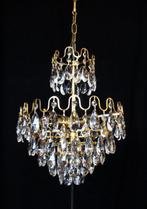 Lustre - Cristal, Laiton - Lustre larmes (80cm), Antiek en Kunst
