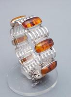 Argent, Art déco, ambre - Bracelet - Fischland